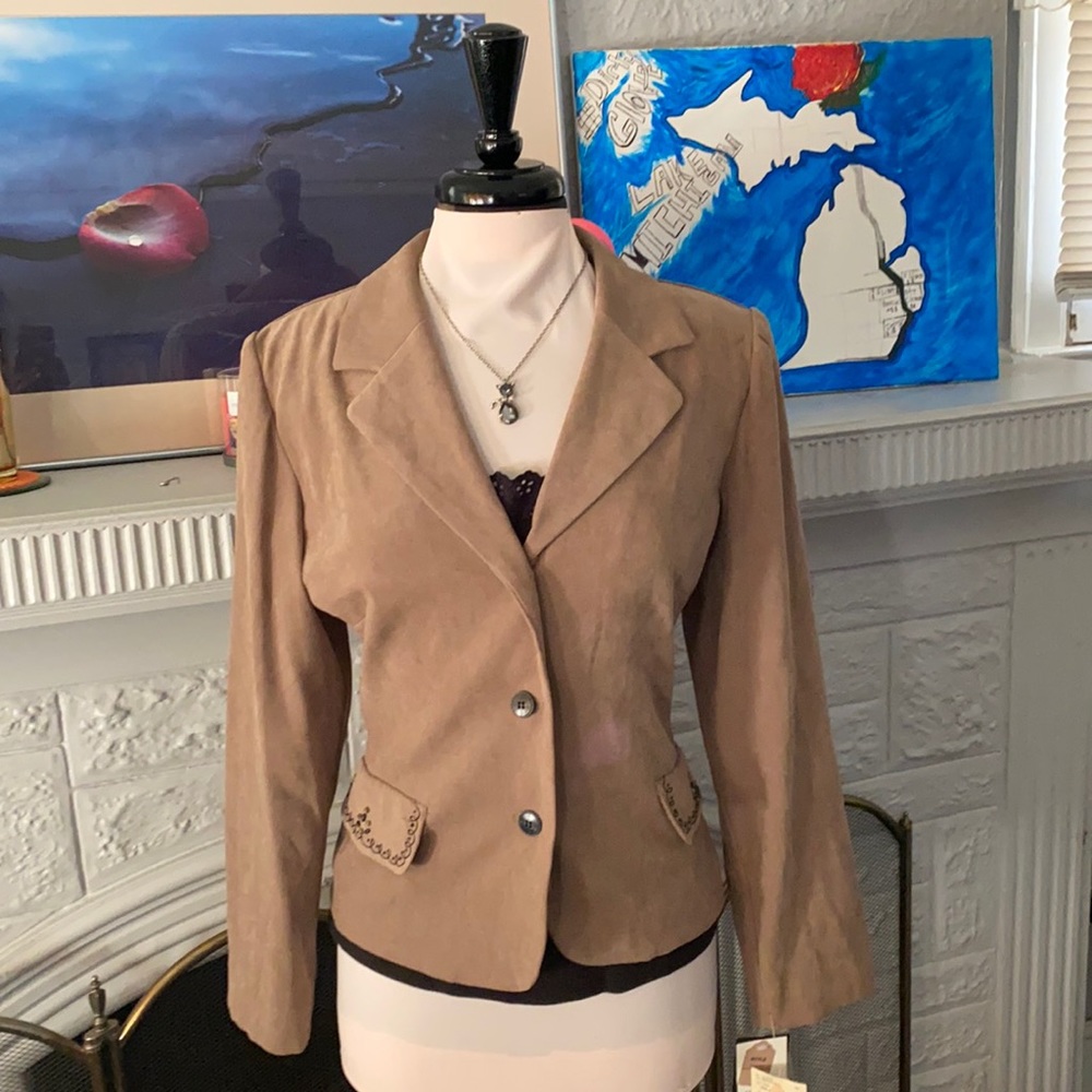 Studio 1 Blazer sz 12 tan